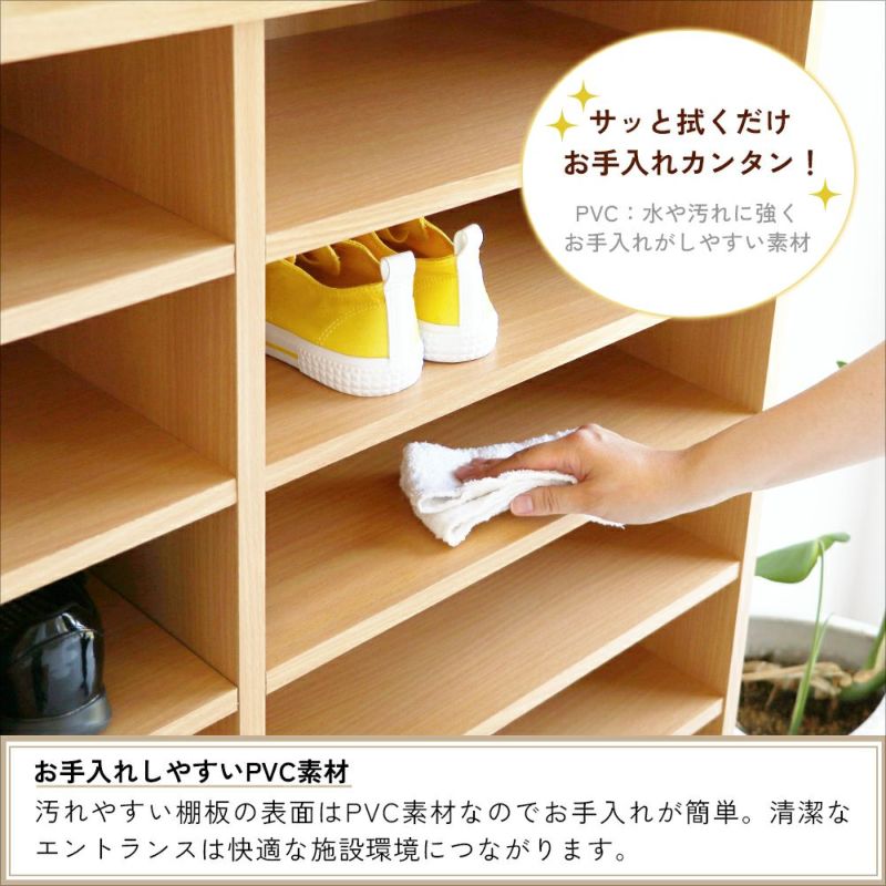 大人数の靴を収納できるシューズラック