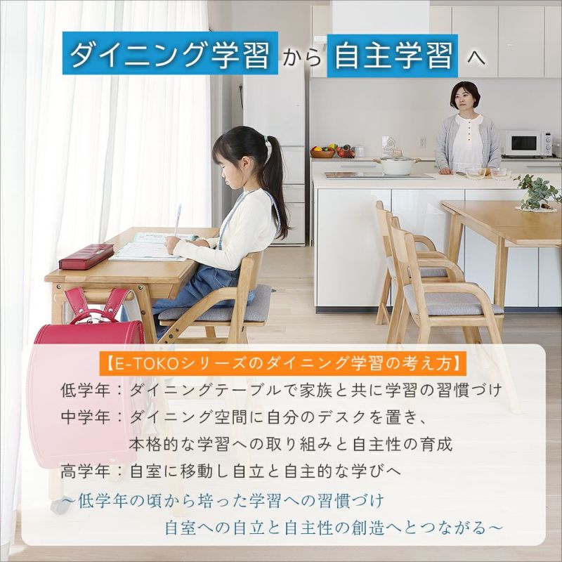 コンパクトサイズの学習デスク