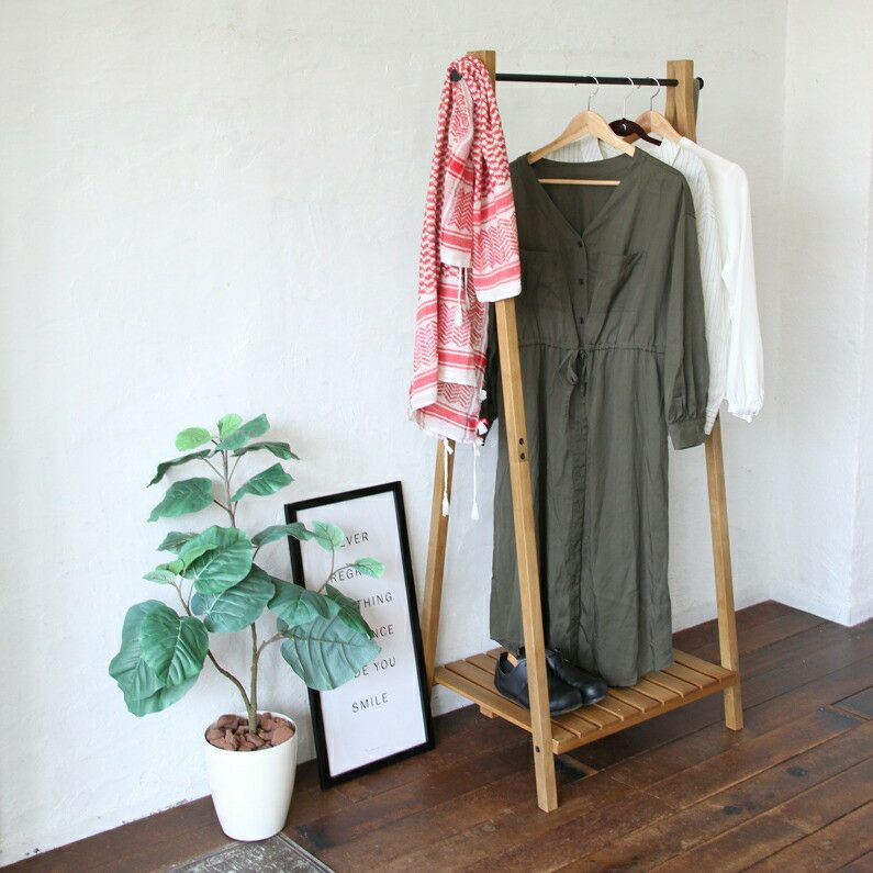 ●ポイント5倍+クーポン発行中●ハンガーラック収納家具木製おしゃれ収納用品洋服掛け衣類収納ナチュラルスチールシンプル北欧RasicHangerRackRAH-3335NA