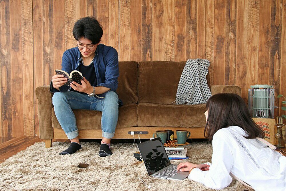 ●ポイント5倍+クーポン発行中在宅応援！●二人掛けソファーコーディロイSOFA2-SEATERRasicLPSofaSバネ充電電源PSE対応ラシック寝床ごろ寝