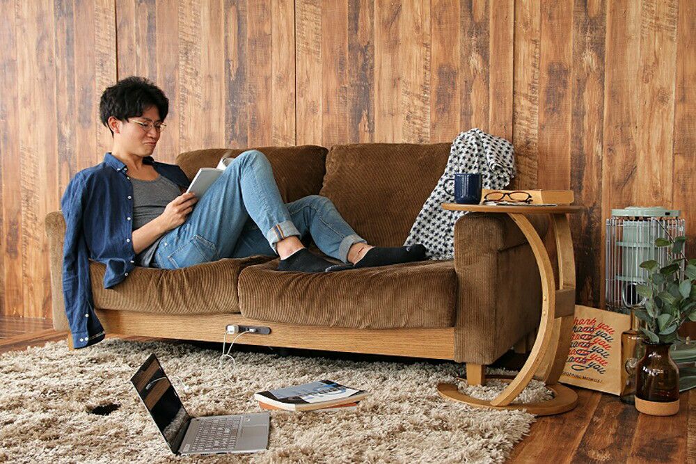 ●ポイント5倍+クーポン発行中在宅応援！●二人掛けソファーコーディロイSOFA2-SEATERRasicLPSofaSバネ充電電源PSE対応ラシック寝床ごろ寝