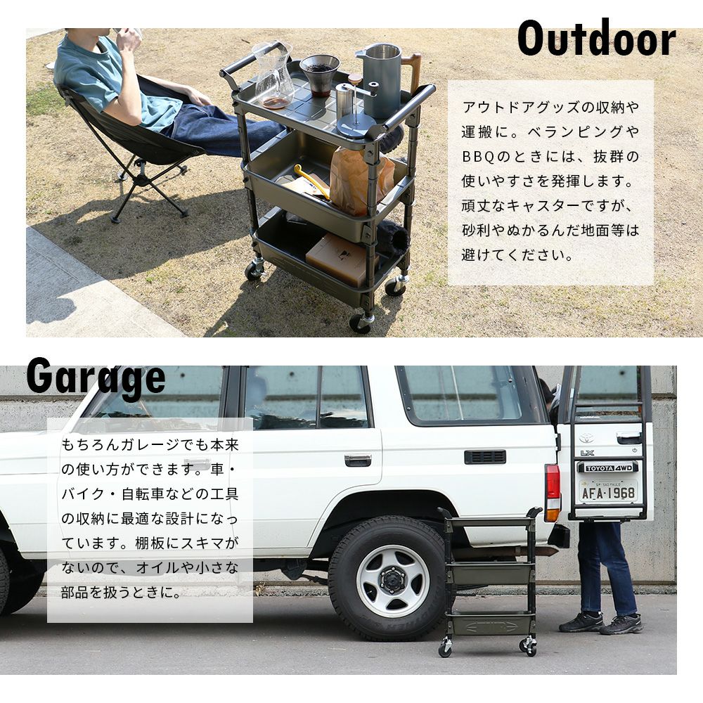 【限定カラー】ツールワゴンロイヤル(1浅2深）3段トレイ3段収納TOYO東洋スチールTWR-4金属工具キャスター移動移動式ワゴンラック収納家具インテリアトレイキッチンラック片付けワゴン収納隙間収納日本製