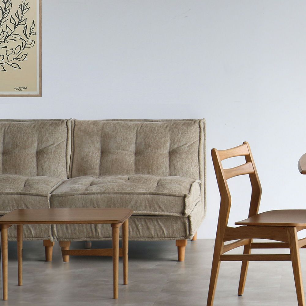 北欧テイストのブロックソファ