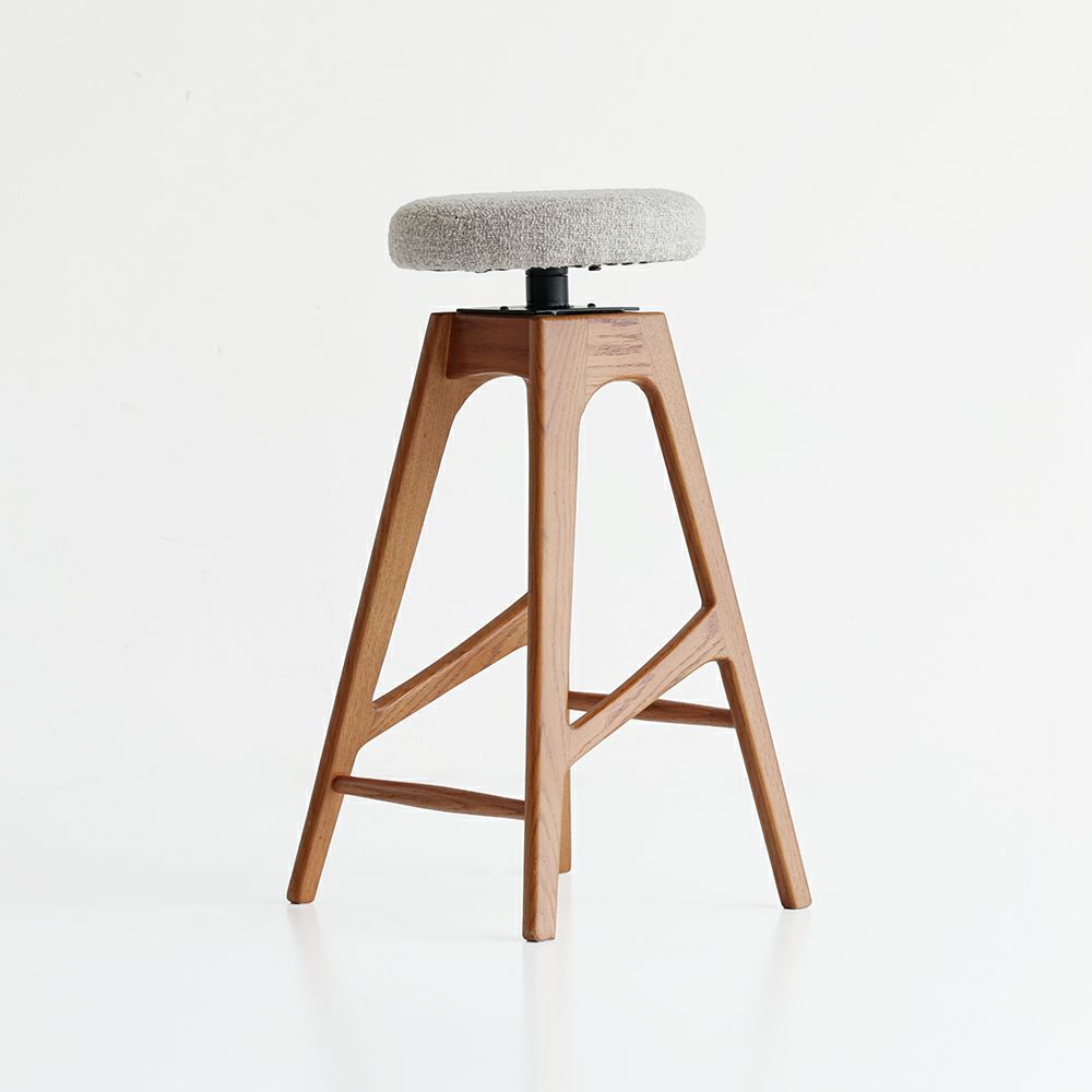 ヴィンテージ風昇降式スツール