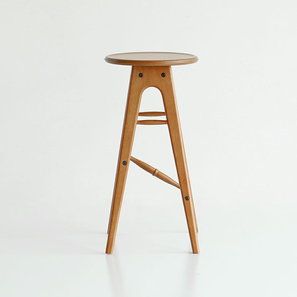 軽量なヴィンテージ風ハイスツール